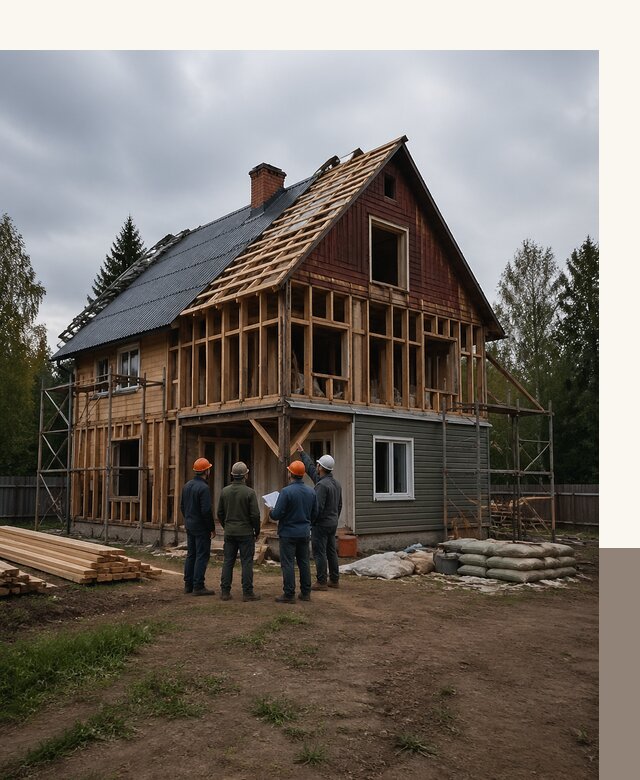 Реконструкция дачного дома в Сарове под ключ с проектом